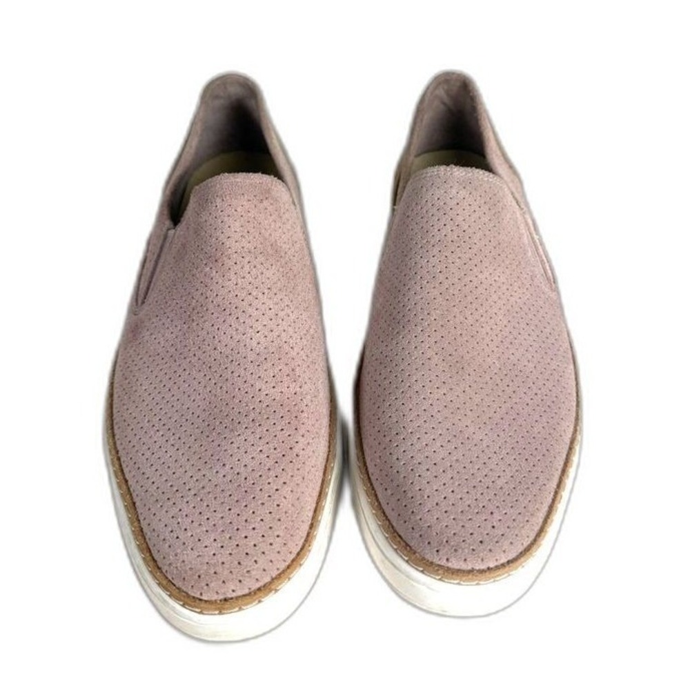 UGG Adley Women's 11 Perf Suede Slip On Sneakers Blush Pink Tan Casual Shoes